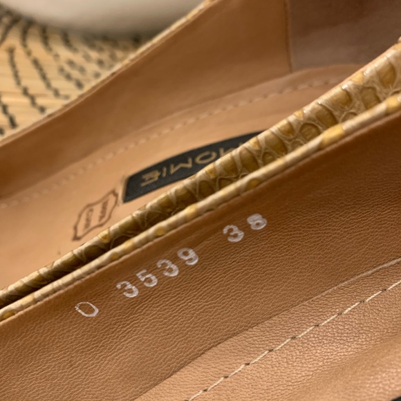 Heel size Europe 38 100% leather tan nude - Picture 8 of 8